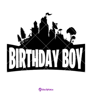 Free Fortnite SVG Birthday Boy