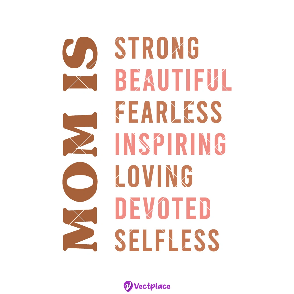 Mom Is Strong SVG for Mother's Day