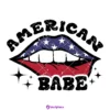 Lips American Babe SVG for 4th Of July