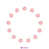 FREE Flowers in Circle SVG