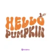 Hello Pumpkin Fall SVG