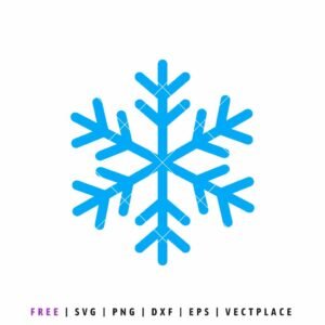 Simple blue snowflake icon with six points.