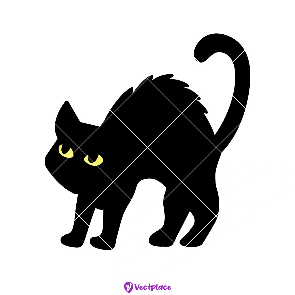 100,000 Halloween black cat Vector Images