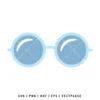 Retro Hippie Sunglasses SVG