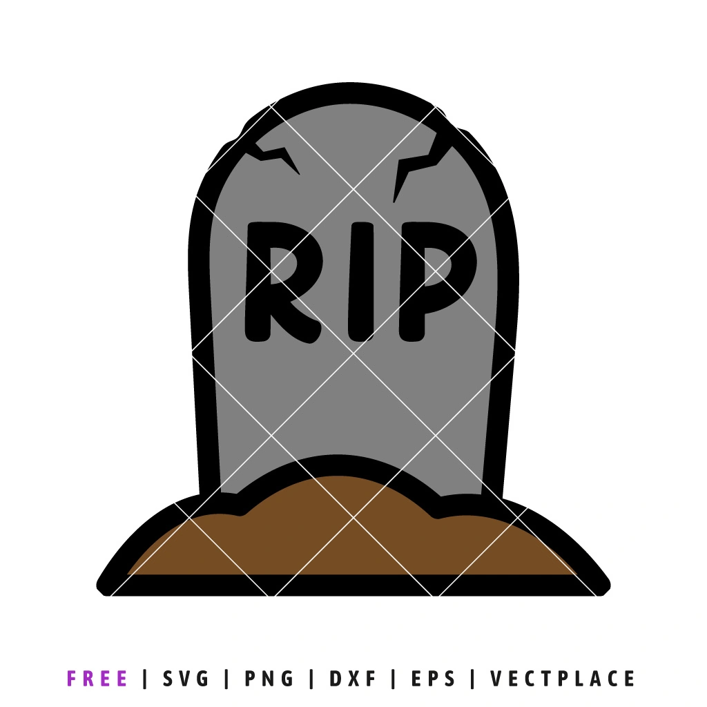 Rip Tombstone Cartoon Icon PNG & SVG Design For T-Shirts