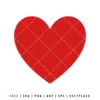 Free heart SVG cut file for Cricut and Silhouette