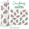 Christmas Tree Cake Tumbler Wrap 20oz PNG