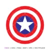 FREE Captain America Shield SVG