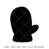 FREE Christmas Glove Silhouette SVG