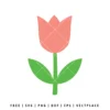 FREE Tulip Flower SVG