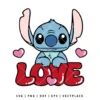 Stitch Love SVG