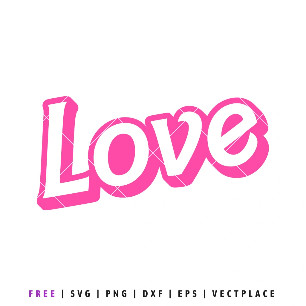 FREE Love SVG | Barbie Valentine SVG - Vectplace