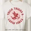 Thick Thighs Cupid Vibes SVG Retro Valentine’s Day