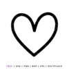 FREE Heart Outline SVG