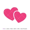 FREE Double Heart Valentine SVG