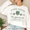 Farm Fresh Four Leaf Clovers SVG