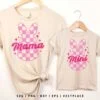 Mama Mini Checkered Easter SVG