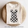 Checkered Easter Bunny SVG