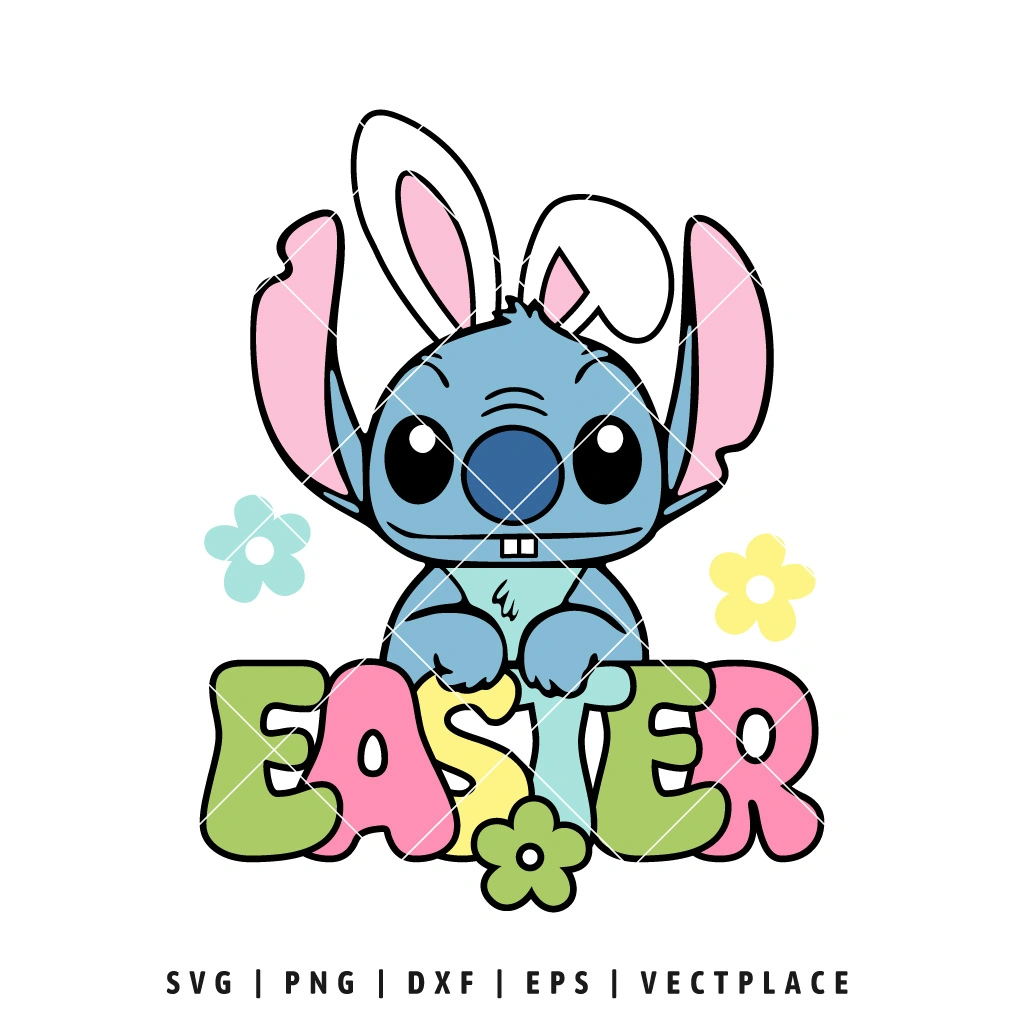 Cute Bunny Ears Svg, Easter Svg, Cut File, Cricut, Png, Vector