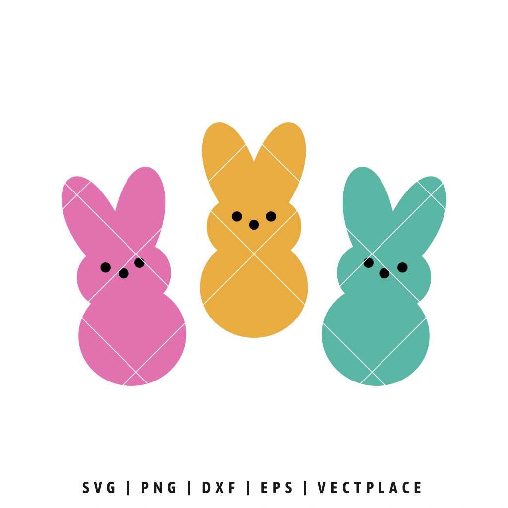 Cute Bunny Ears Svg, Easter Svg, Cut File, Cricut, Png, Vector