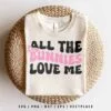 All the Bunnies Love Me SVG Easter Girl