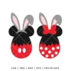 Cracked Easter Egg Mickey and Minnie Mouse SVG