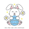 Cute Easter Bunny SVG