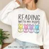 Reading with My Peeps Easter SVG