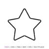 FREE Cute Star Outline SVG