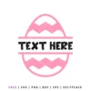 FREE Easter Egg Split Monogram SVG