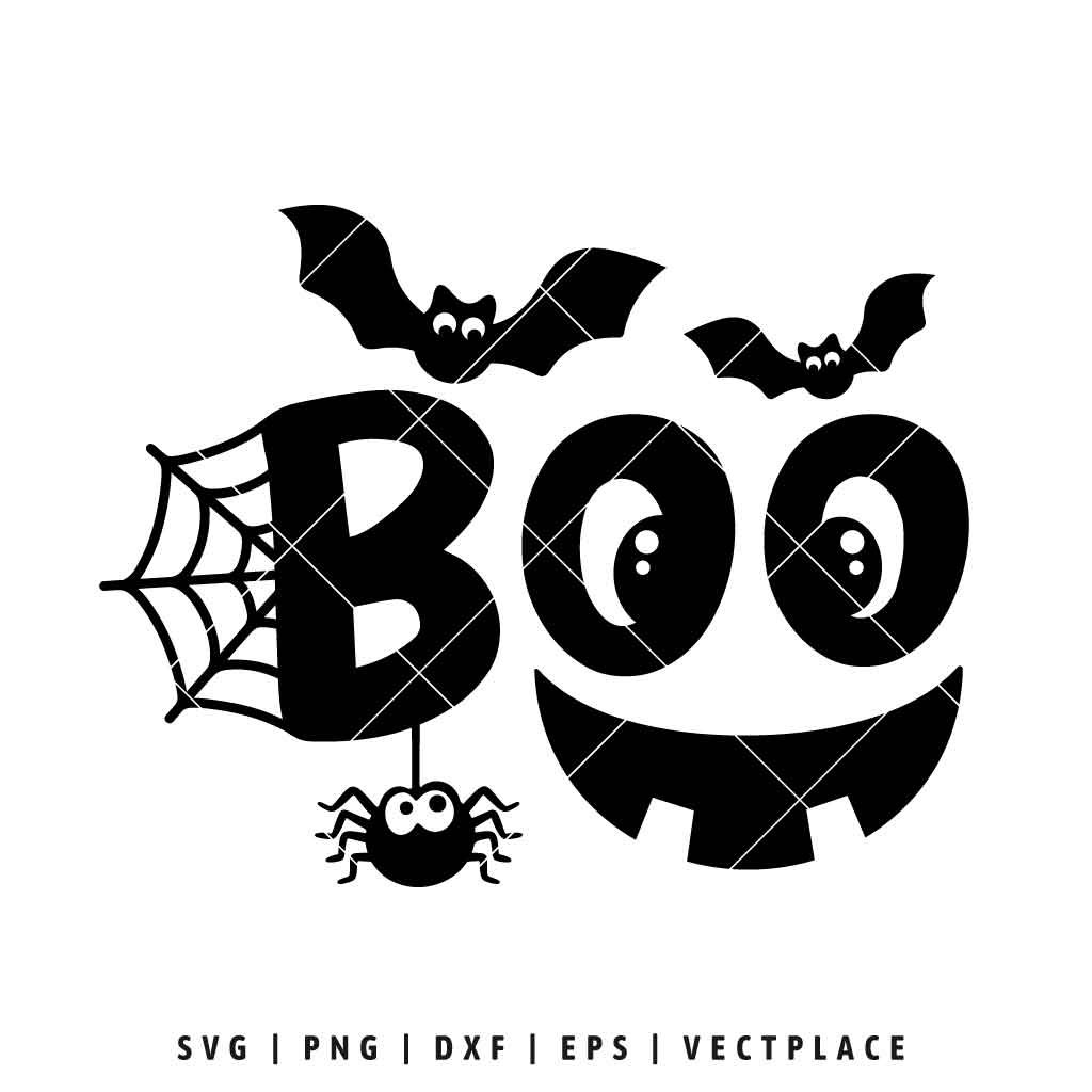 Boo SVG | Kids Halloween SVG - Vectplace