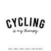 Cycling Is My Therapy SVG
