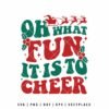 Oh What Fun it is to Cheer SVG | Christmas Cheerleader SVG