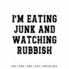 Eating Junk and Watching Rubbish SVG | Christmas SVG