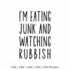 Home Alone SVG | Eating Junk and Watching Rubbish SVG | Christmas SVG