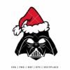Darth Vader Santa Hat SVG | Star Wars Christmas SVG