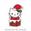 Hello Kitty Chimney SVG | Christmas SVG