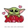 Baby Yoda XOXO Valentine’s Day SVG