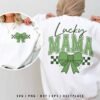 Lucky Mama SVG Coquette Bow St Patrick Day