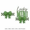 Lucky Mini SVG Coquette Bow St Patrick Day