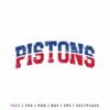FREE Detroit Pistons Basketball SVG