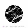 FREE Baseball Distressed SVG