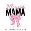 Blessed Mama Checkered Bow Mother’s Day SVG