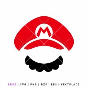 FREE Super Mario Hat SVG