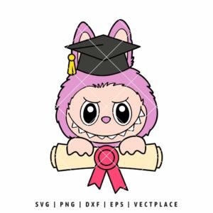 Labubu Graduation SVG | Senior SVG | School SVG