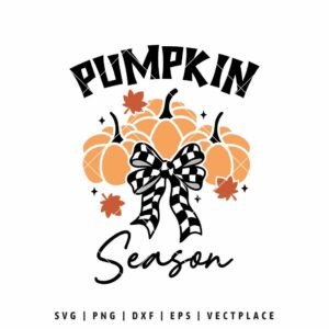 Pumpkin Season SVG | Coquette Halloween SVG