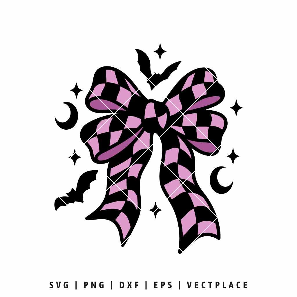 Coquette Bow Halloween SVG