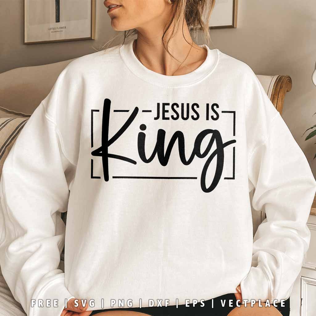 Jesus Is King Christian SVG - Image 2