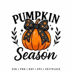 Pumpkin Season SVG | Coquette Halloween SVG | Fall SVG