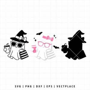 Alternative view of Boo Jee Ghost Halloween SVG